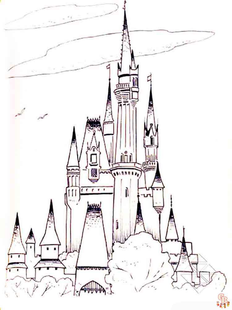 coloriage chateau