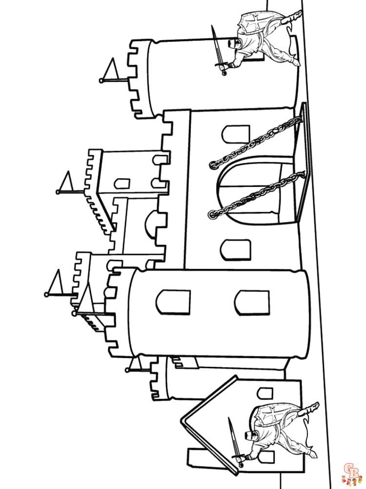 coloriage chateau