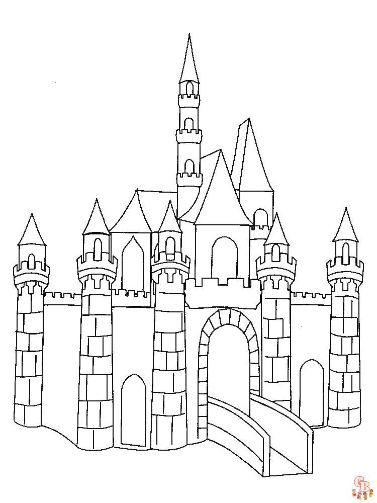 coloriage chateau