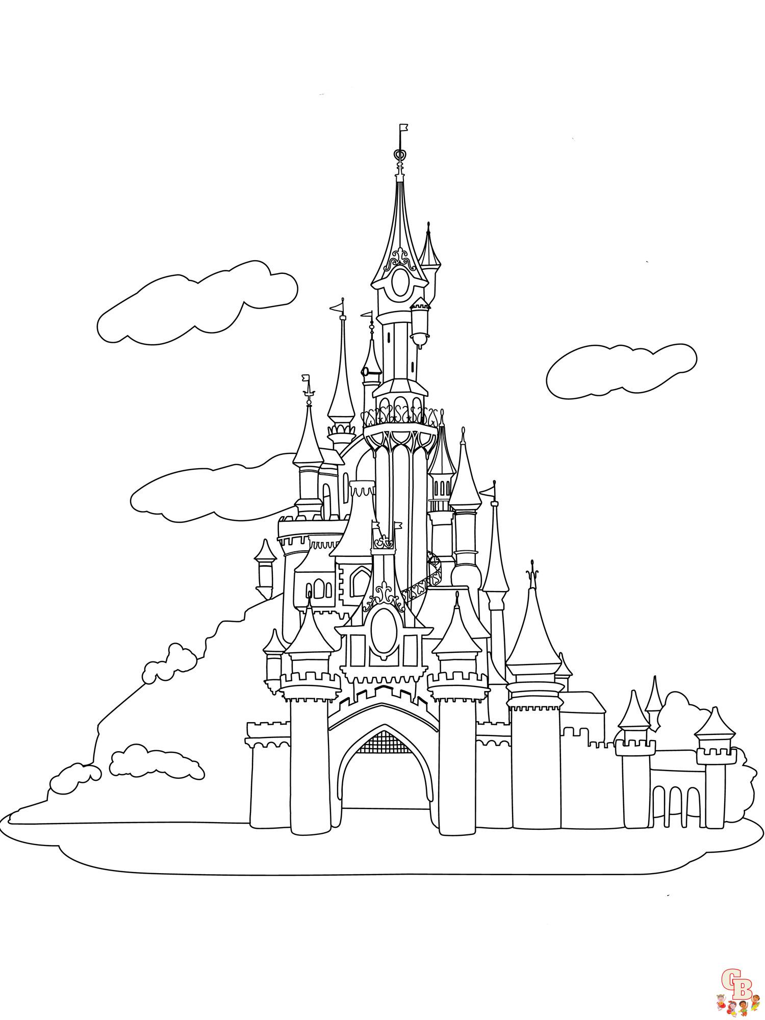 coloriage chateau