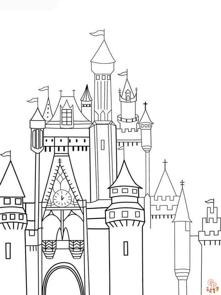 coloriage chateau