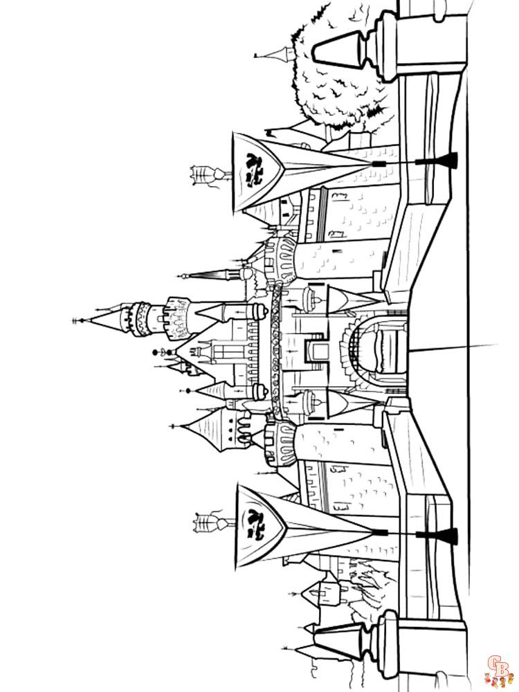 coloriage chateau