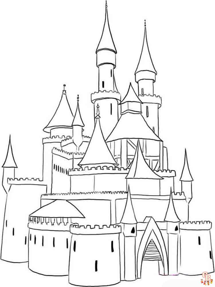 coloriage chateau