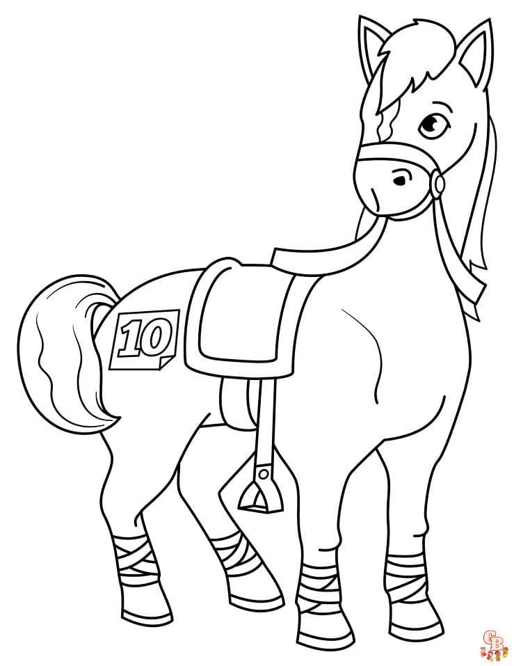 coloriage cheval