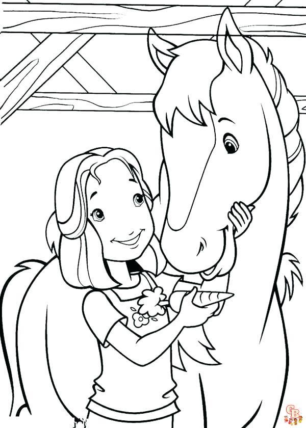 coloriage cheval