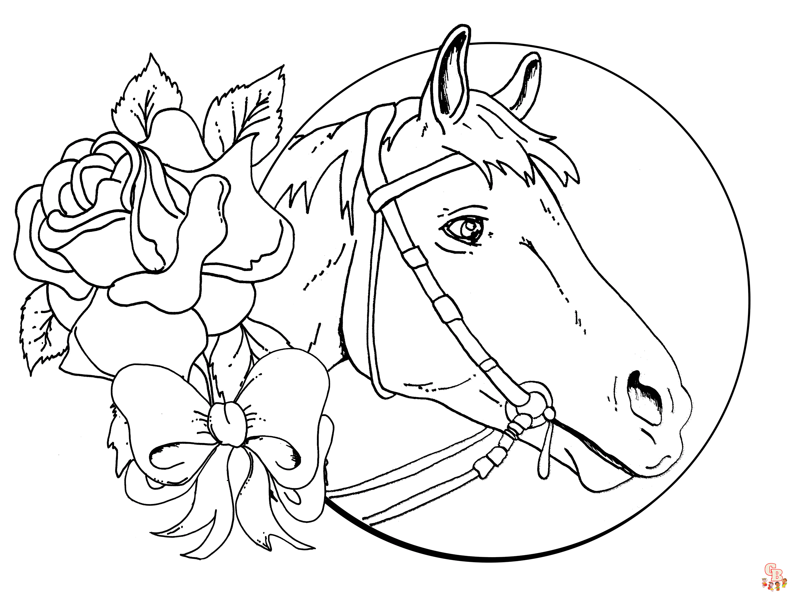 coloriage cheval