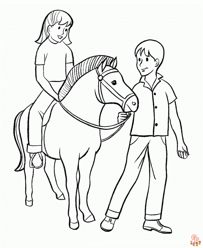 coloriage cheval