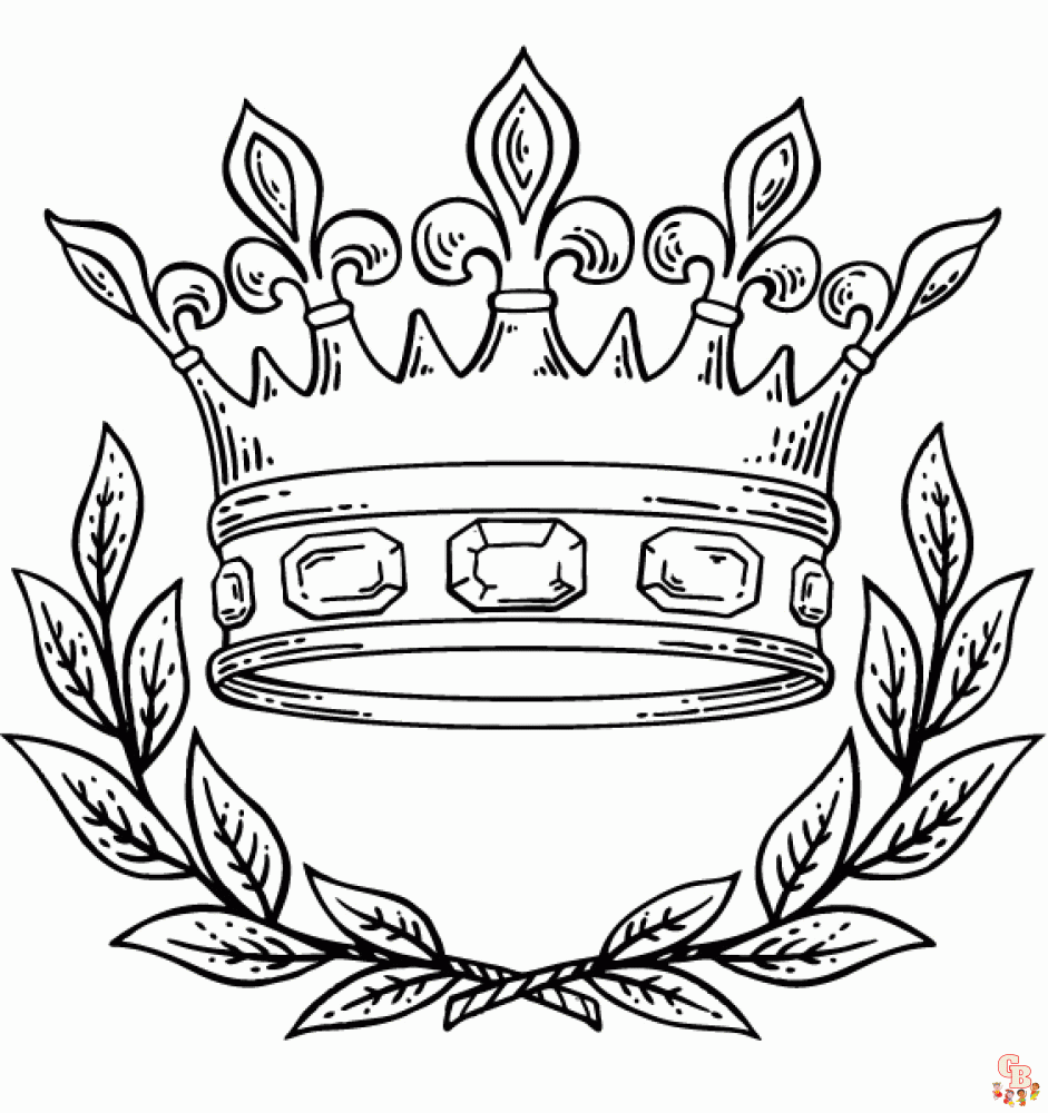 coloriage couronne