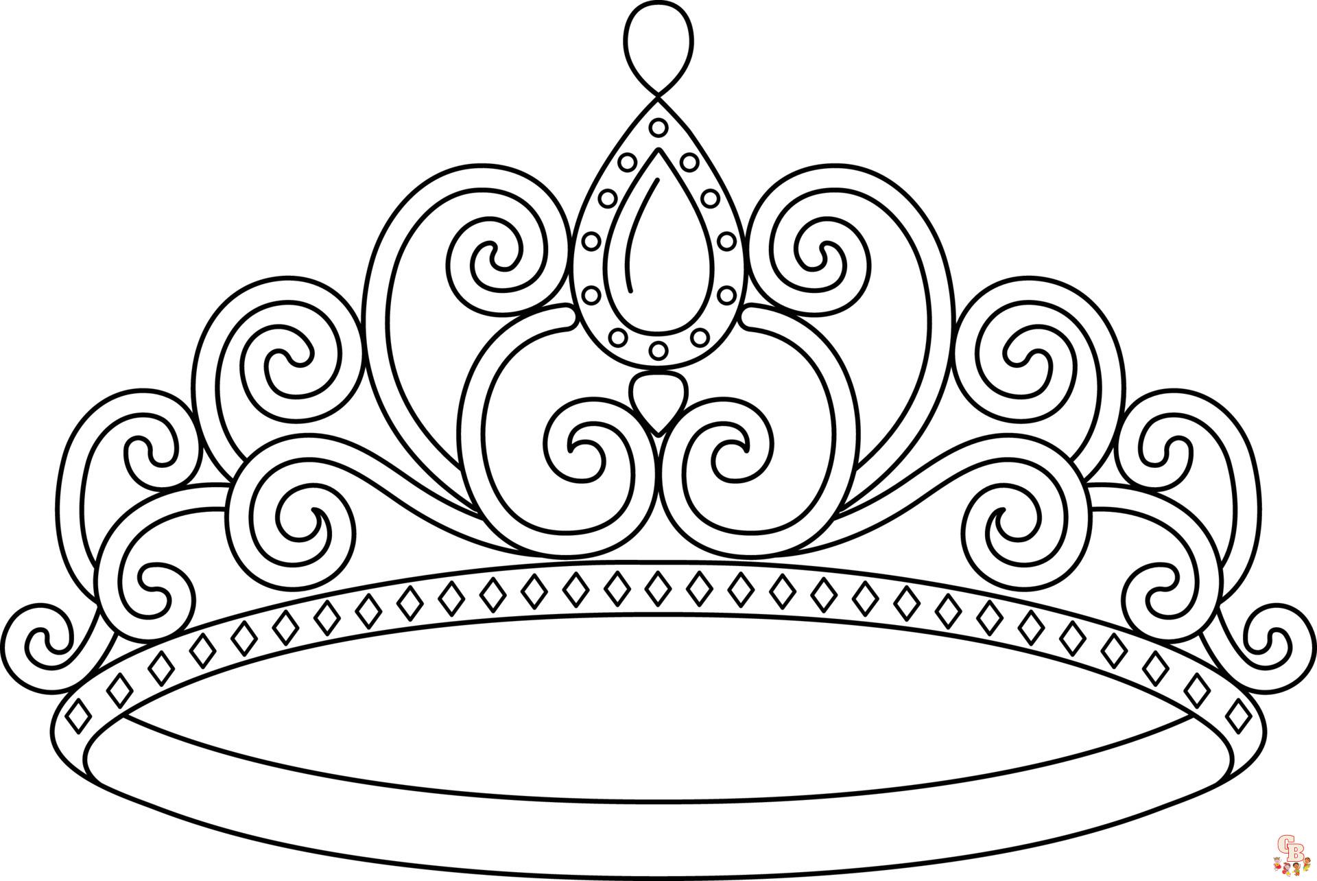 coloriage couronne