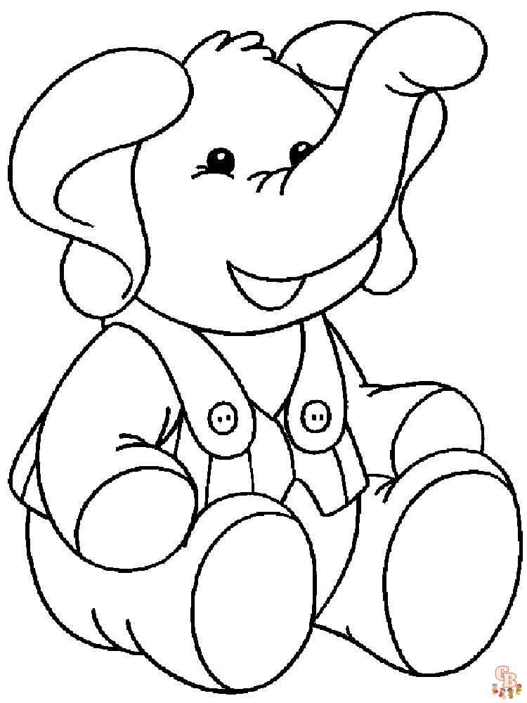 coloriage elephants