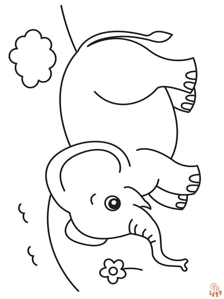 coloriage elephants