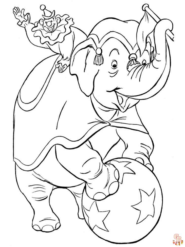 coloriage elephants