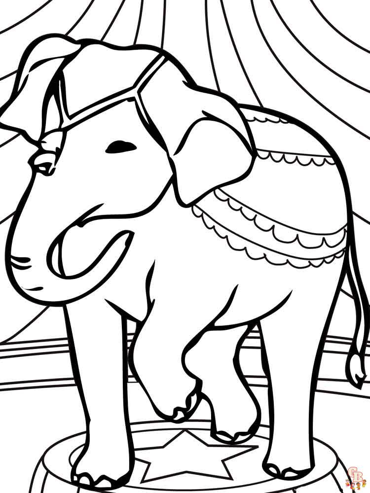 coloriage elephants