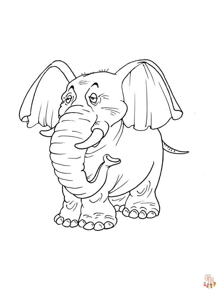 coloriage elephants