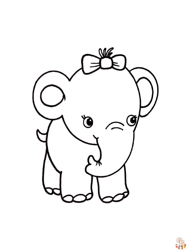 coloriage elephants