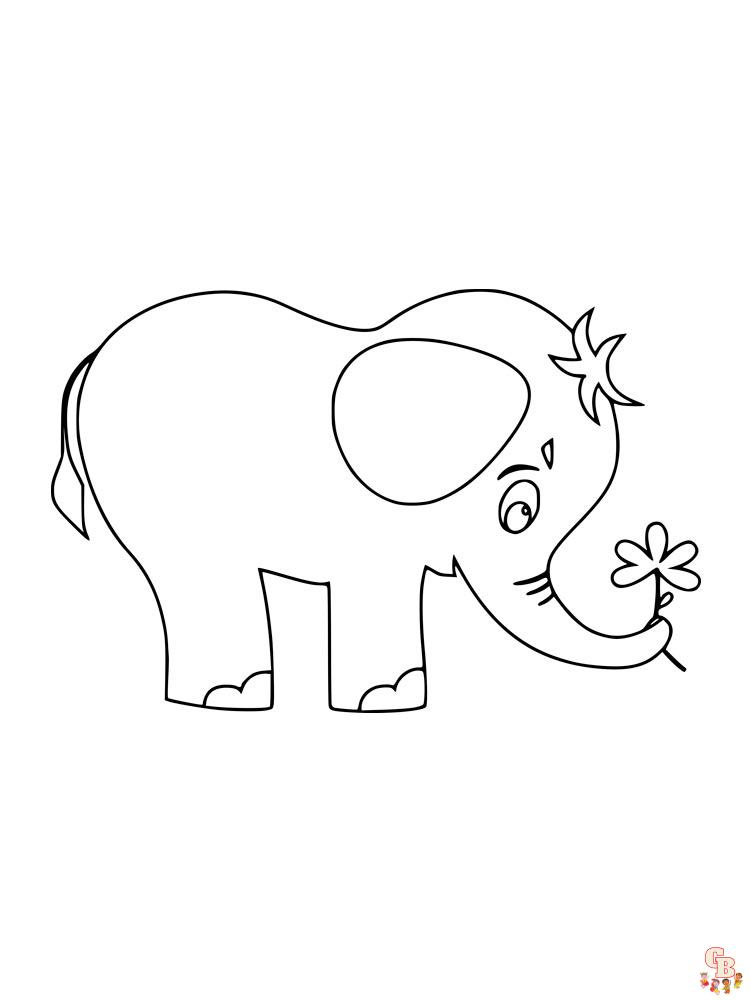 coloriage elephants