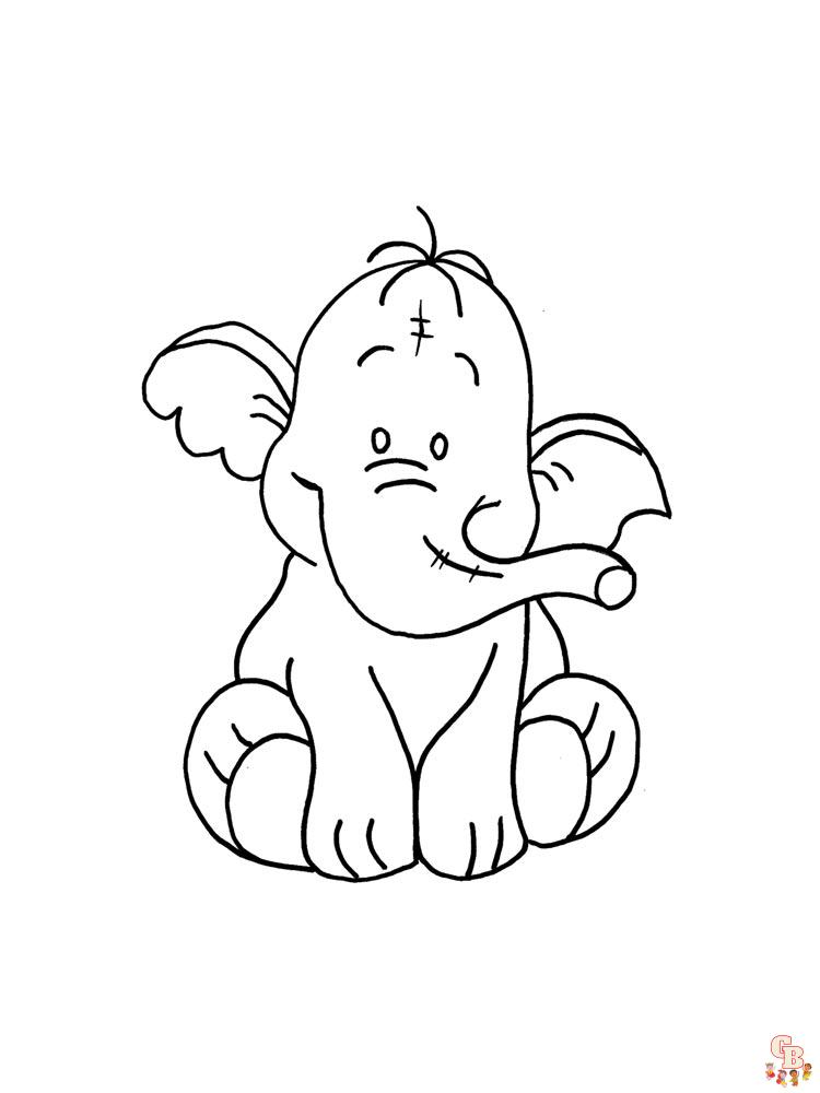 coloriage elephants