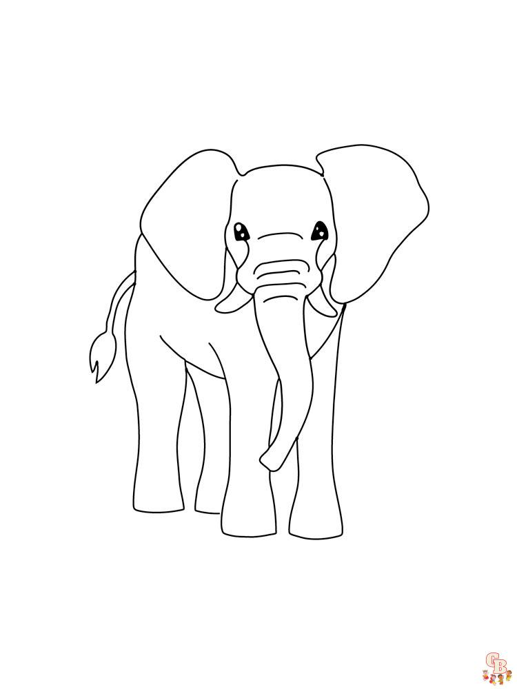 coloriage elephants