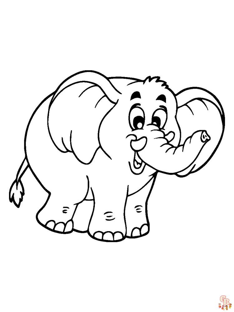 coloriage elephants