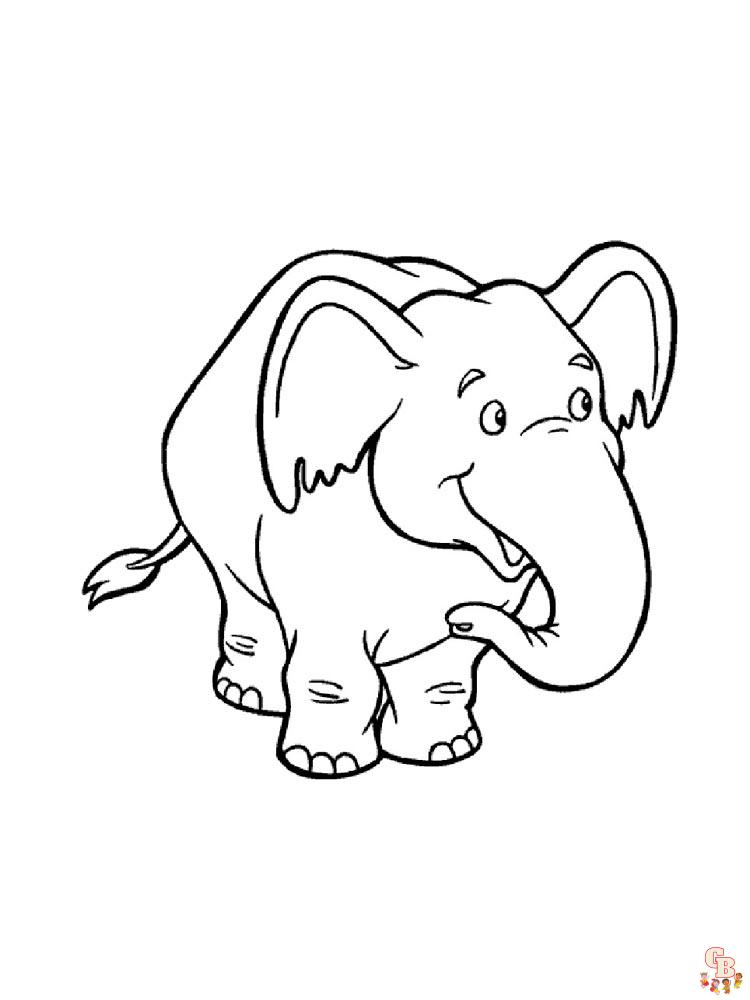 coloriage elephants