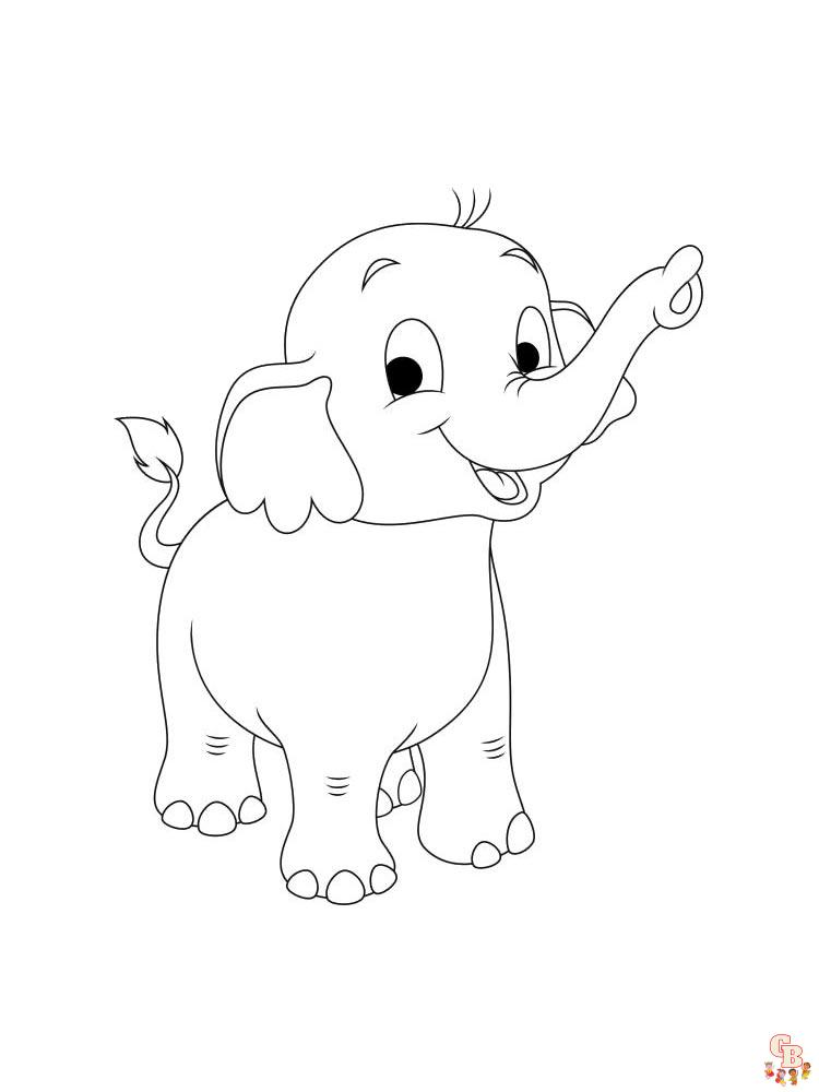 coloriage elephants