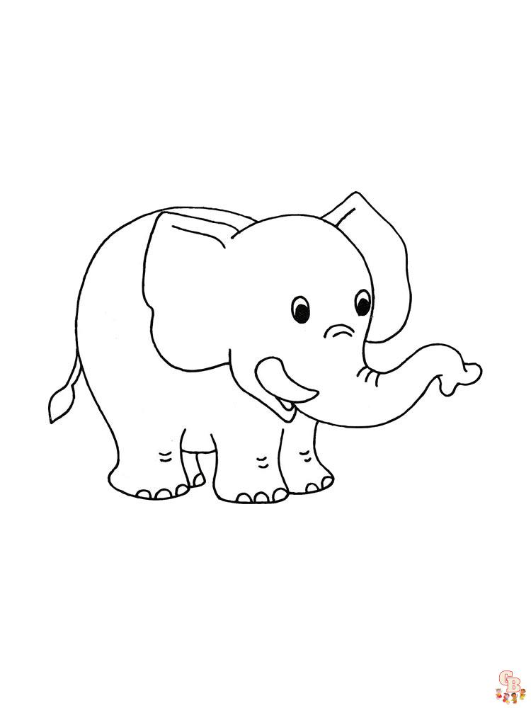 coloriage elephants