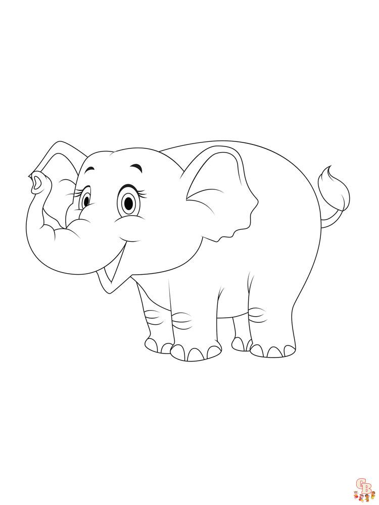 coloriage elephants