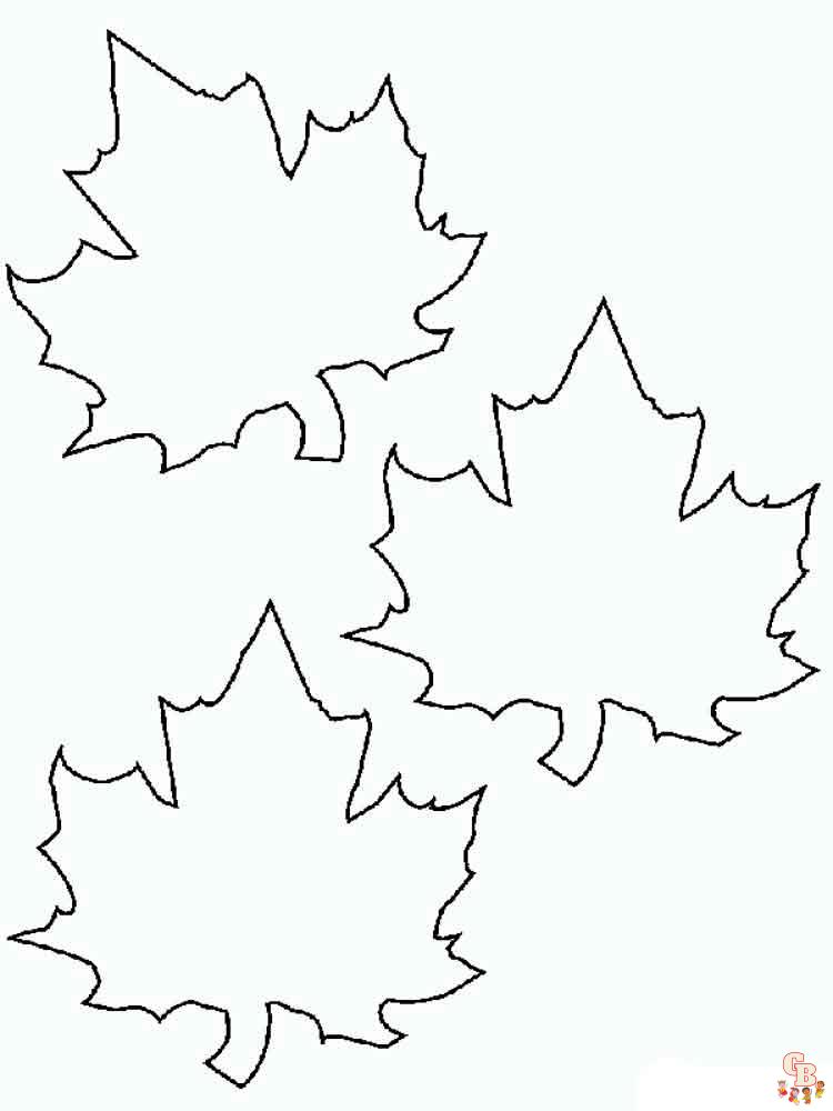 coloriage feuilles