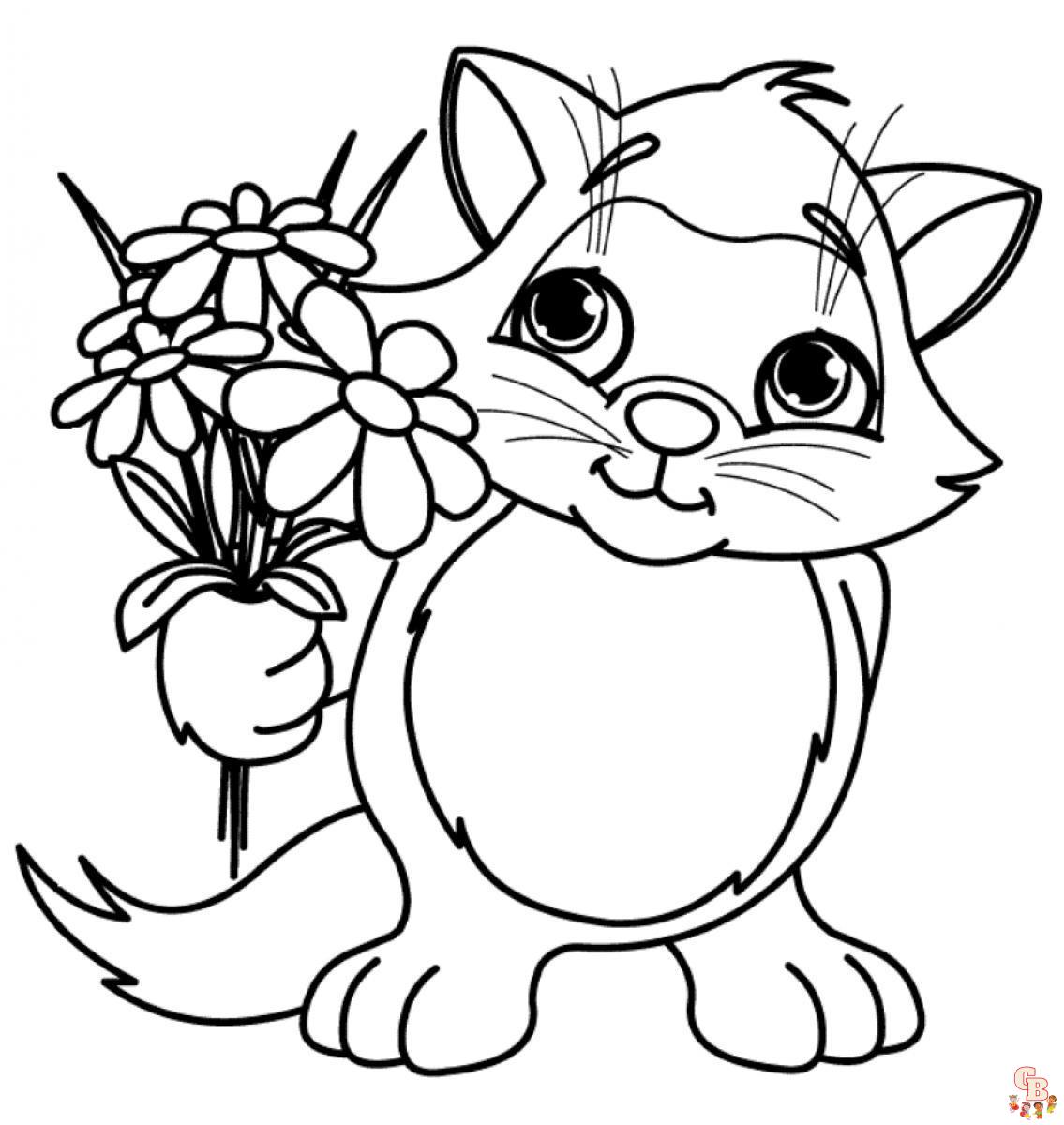 coloriage fleurs