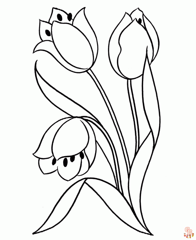 coloriage fleurs