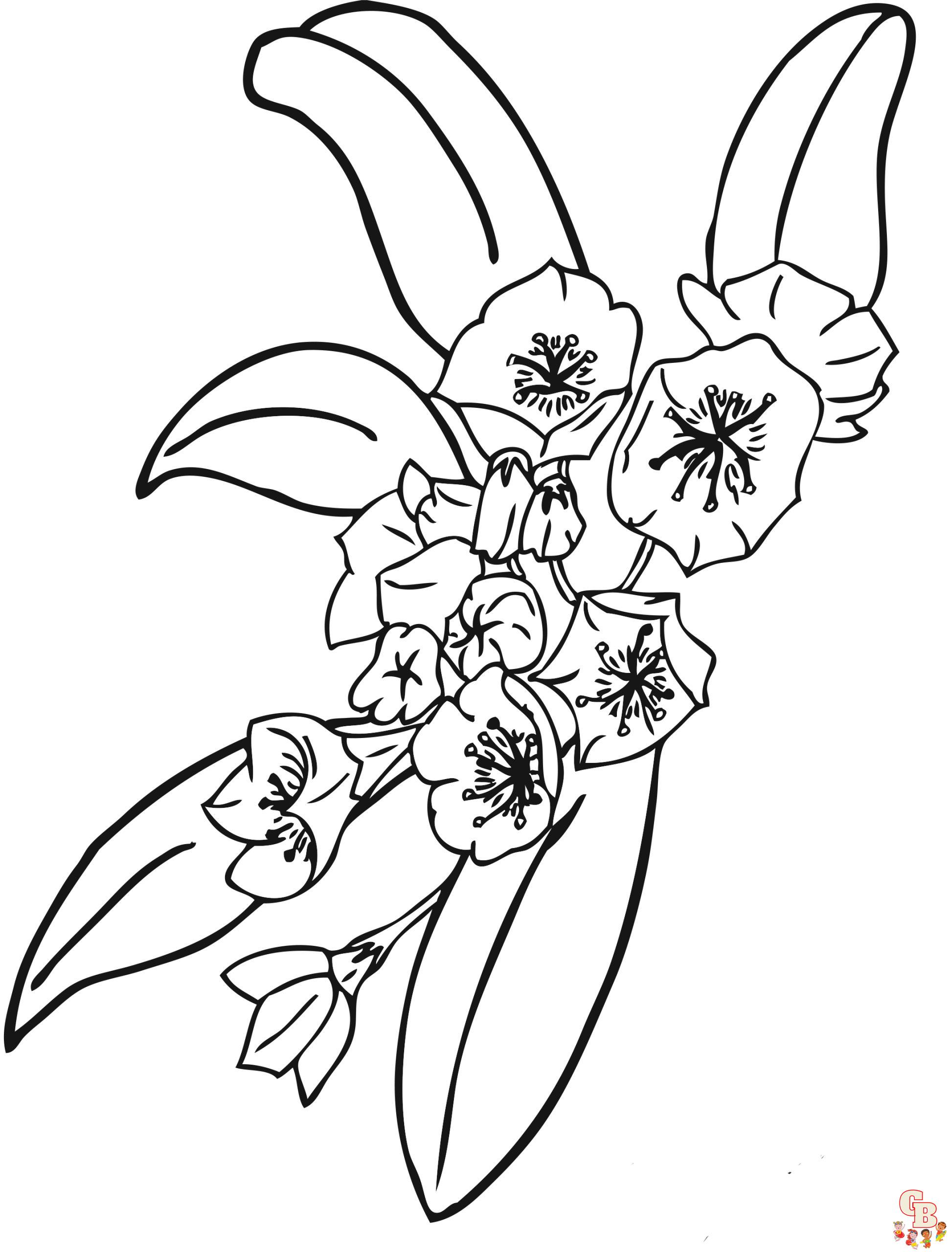 coloriage fleurs