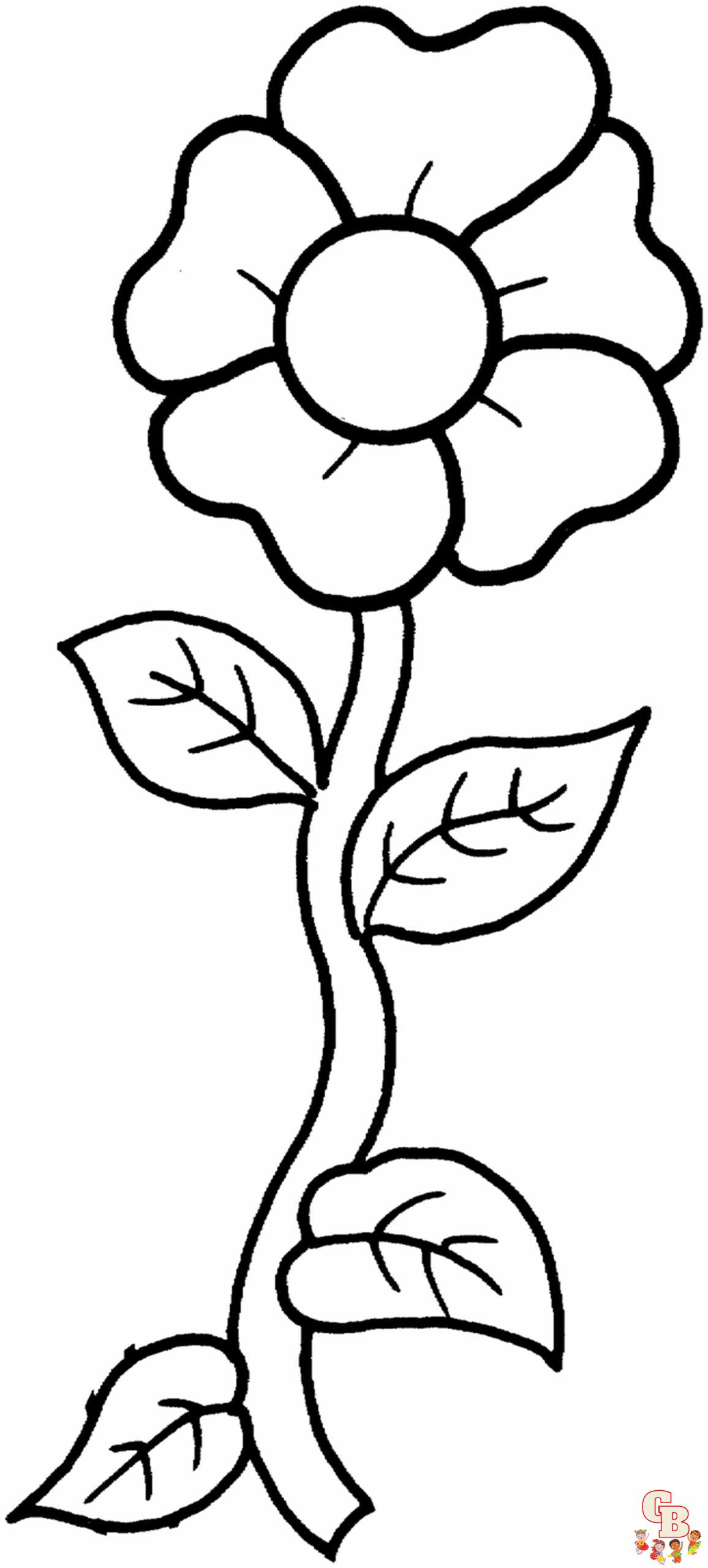 coloriage fleurs