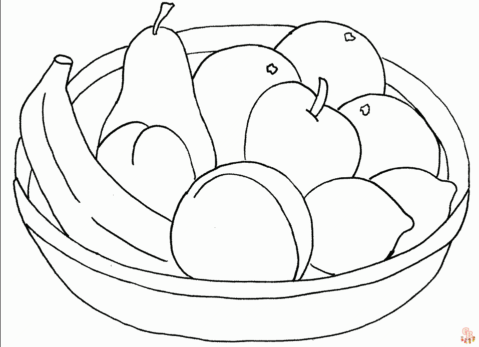 coloriage fruits