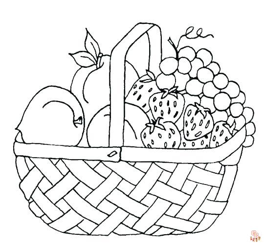 25+ coloriage fruits amusantes et éducatives pour les enfants