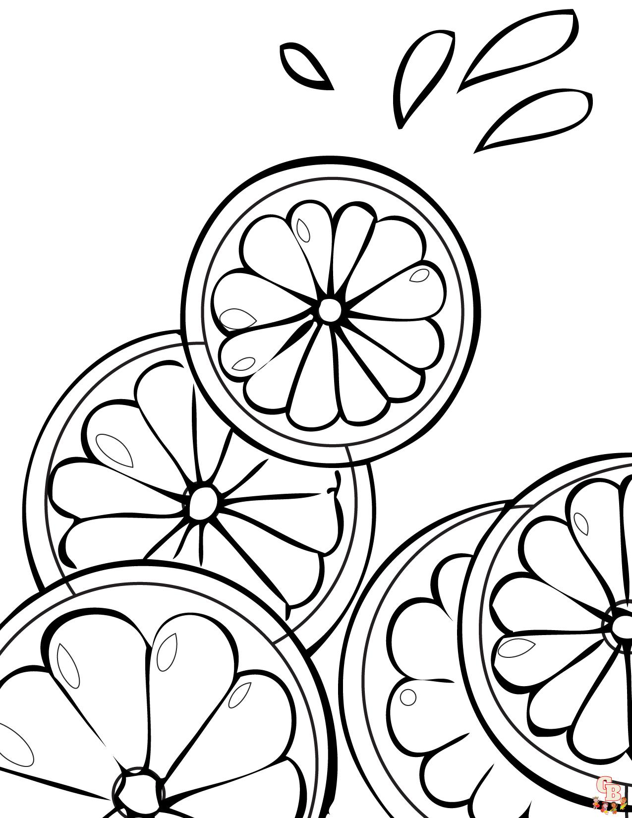 coloriage fruits