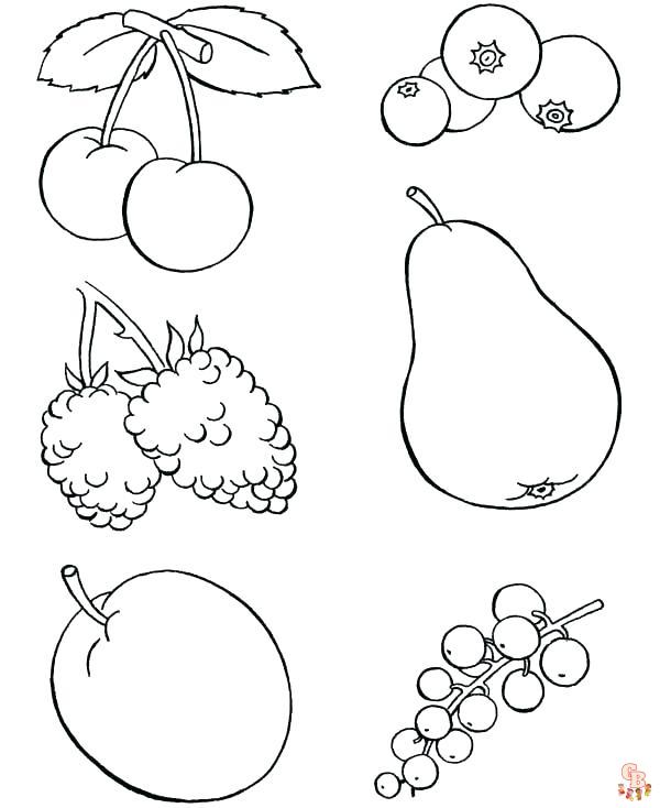 coloriage fruits