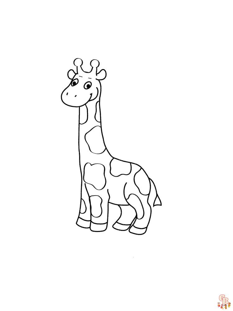 coloriage girafe