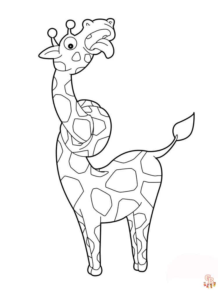 coloriage girafe