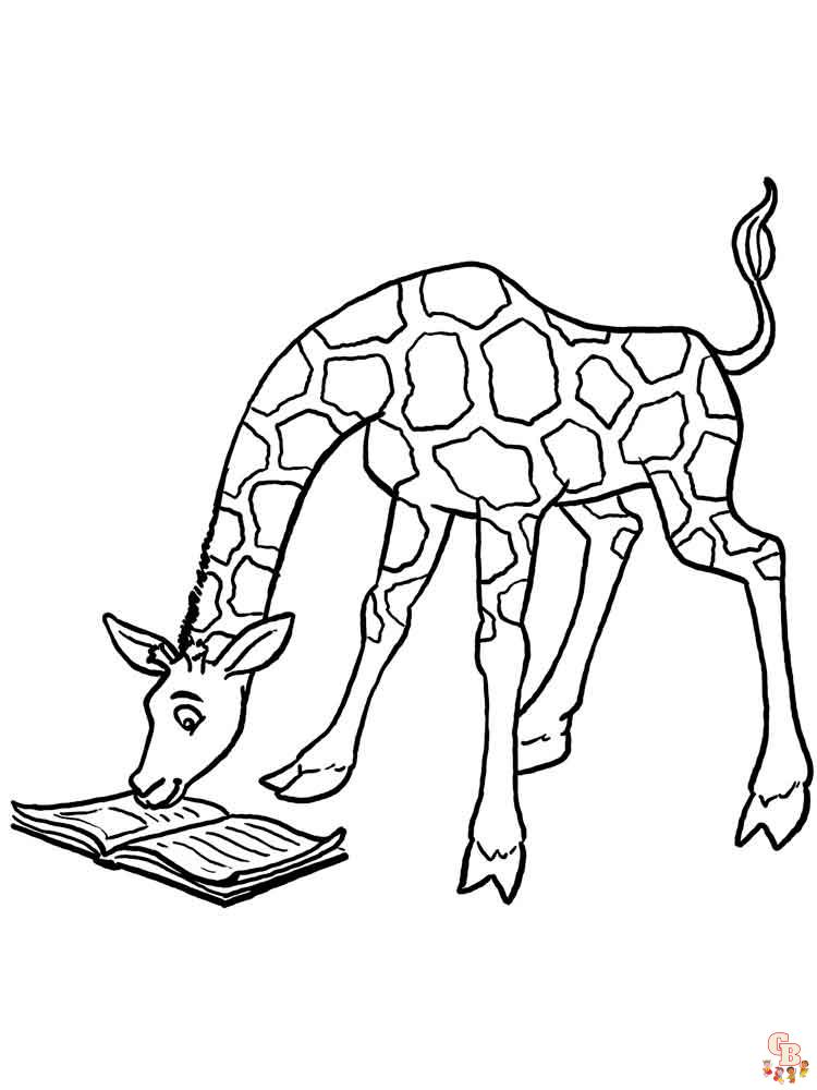 coloriage girafe