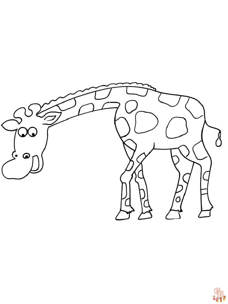 coloriage girafe