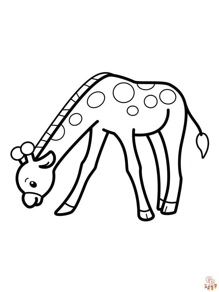 coloriage girafe