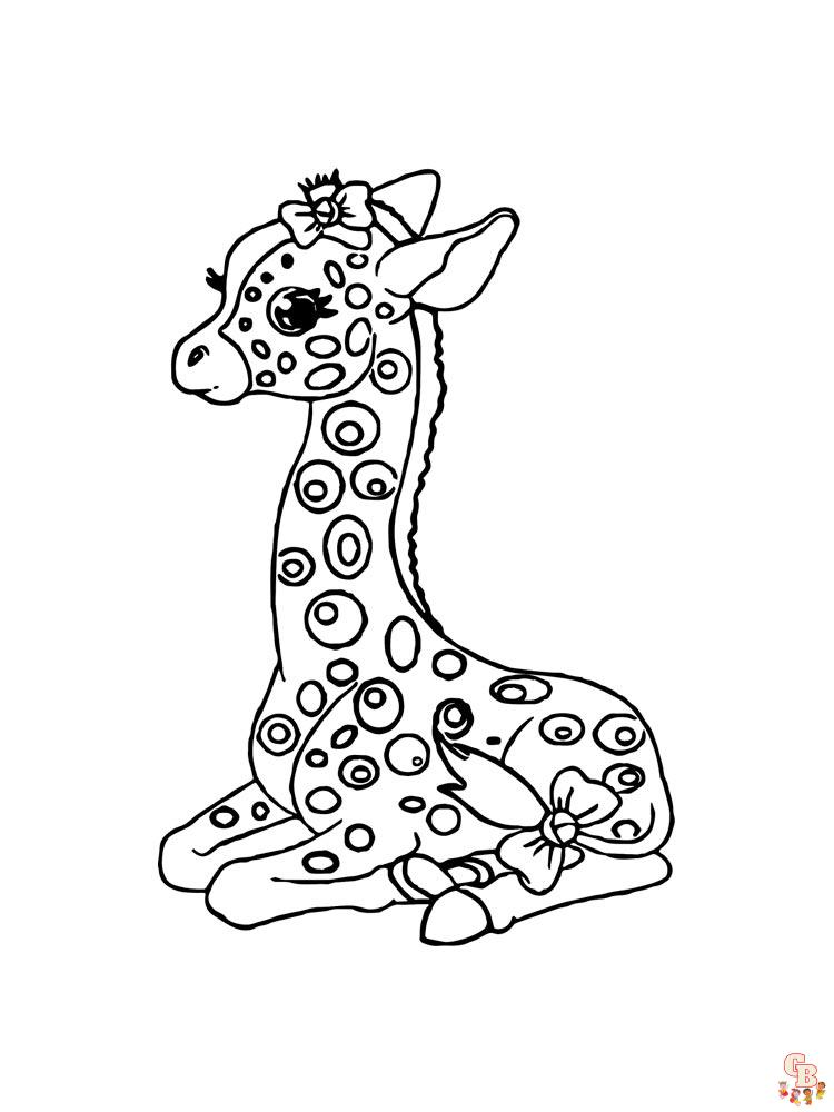 coloriage girafe