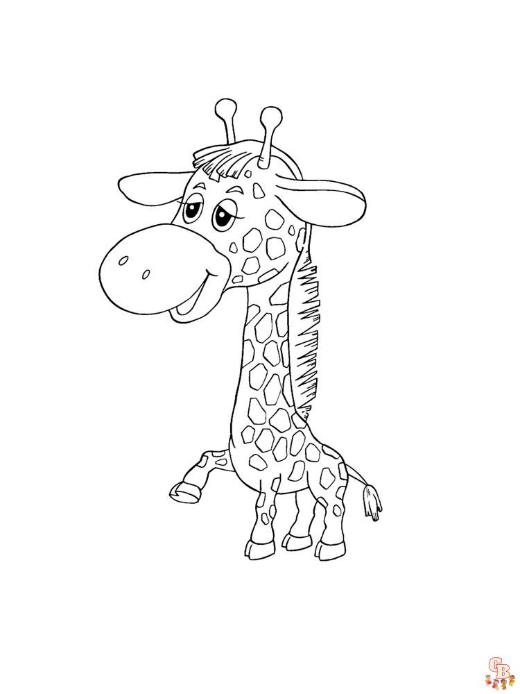 coloriage girafe