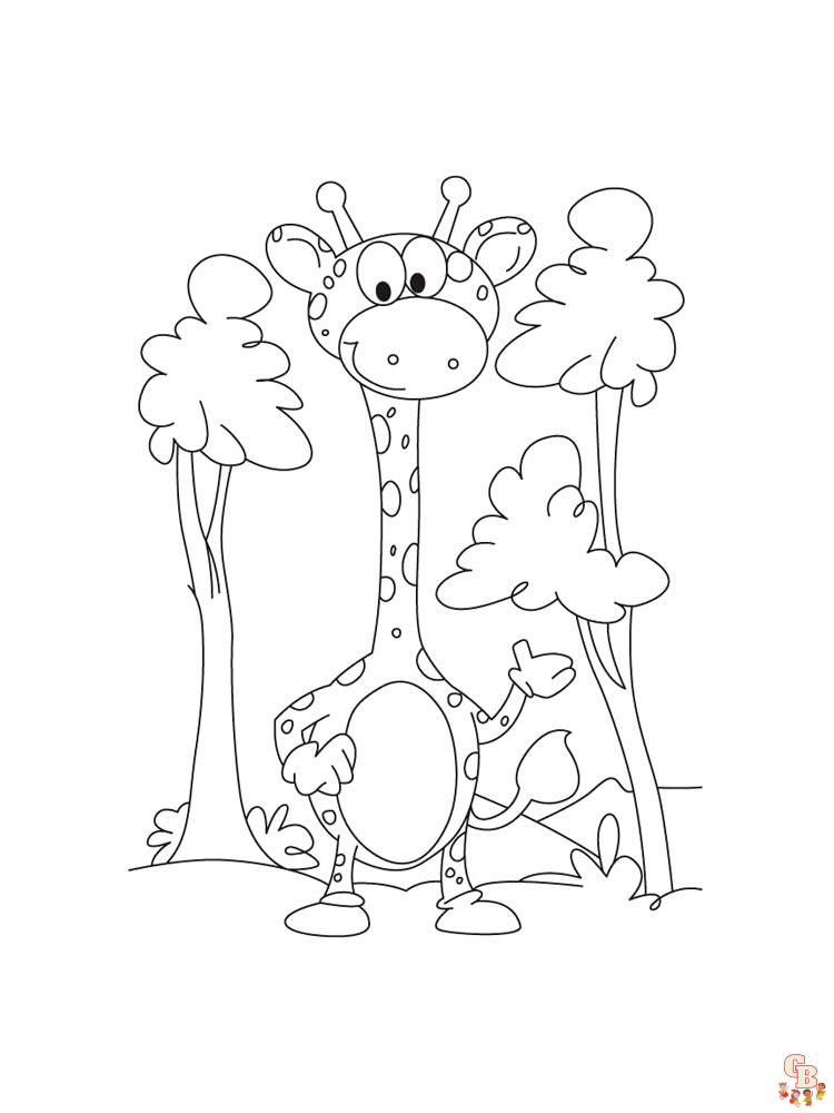 coloriage girafe