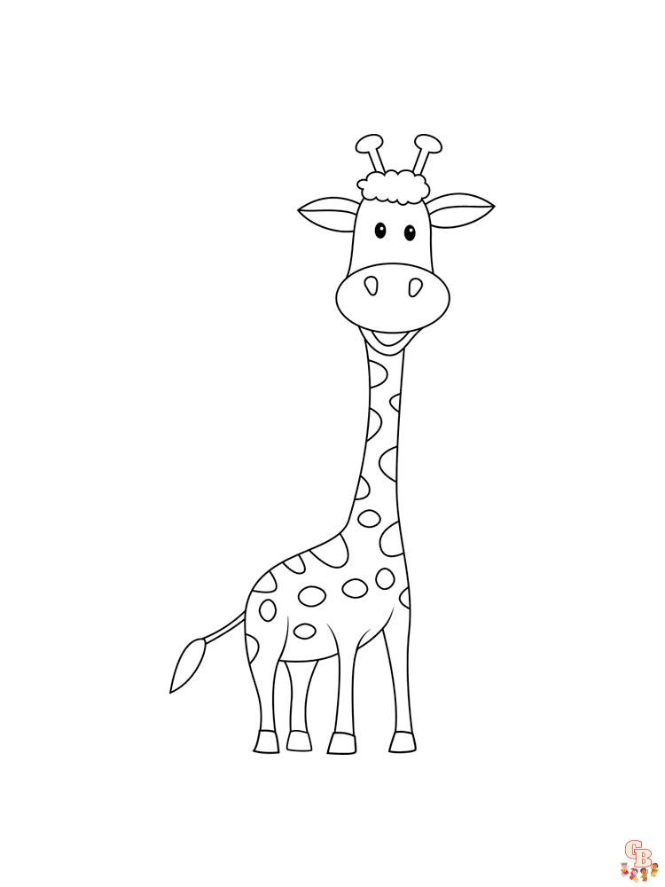 coloriage girafe