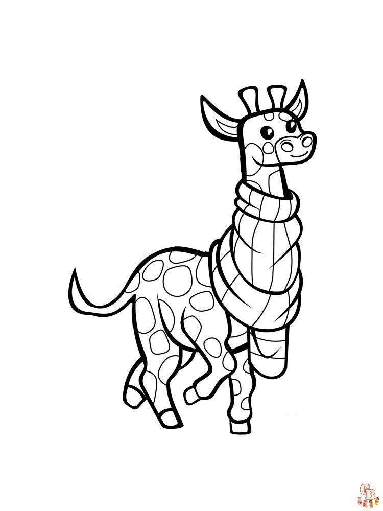 coloriage girafe