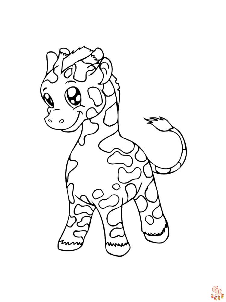 coloriage girafe