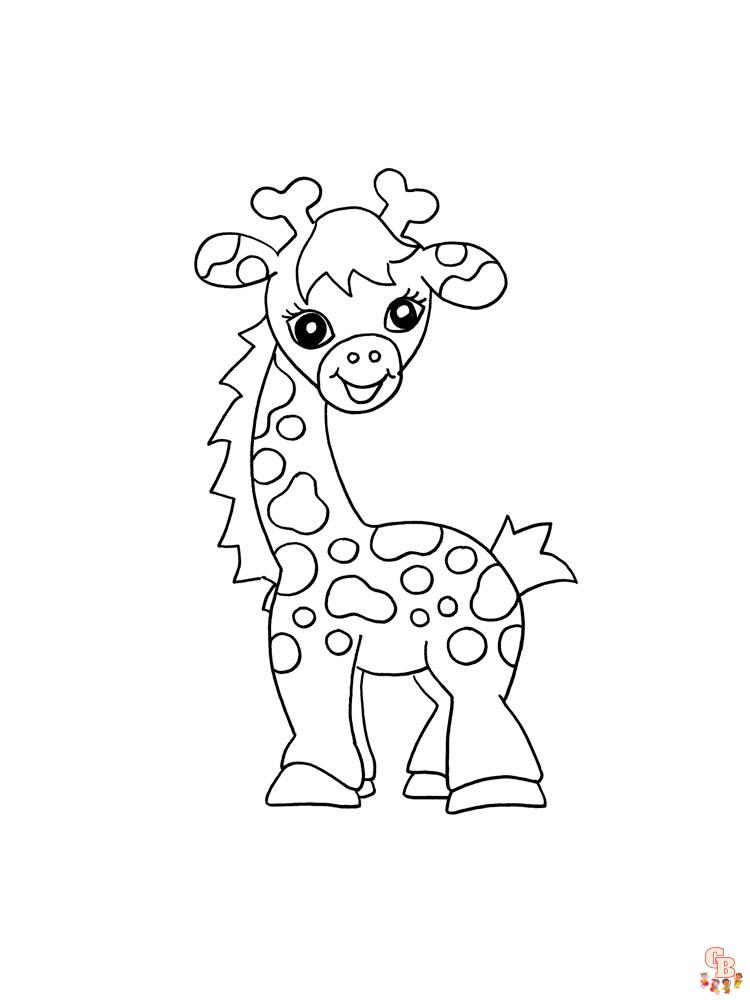 coloriage girafe