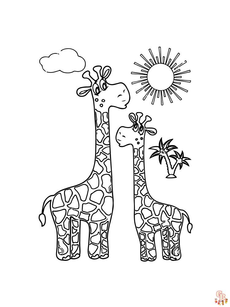 coloriage girafe