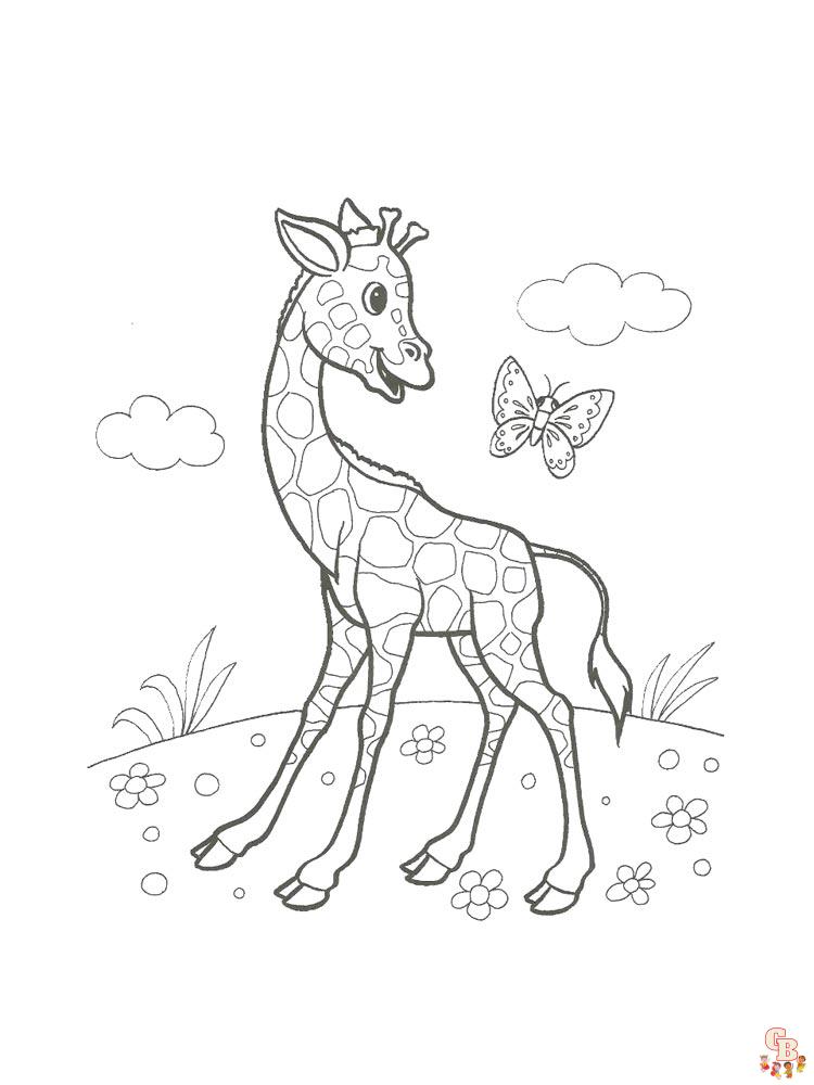 coloriage girafe